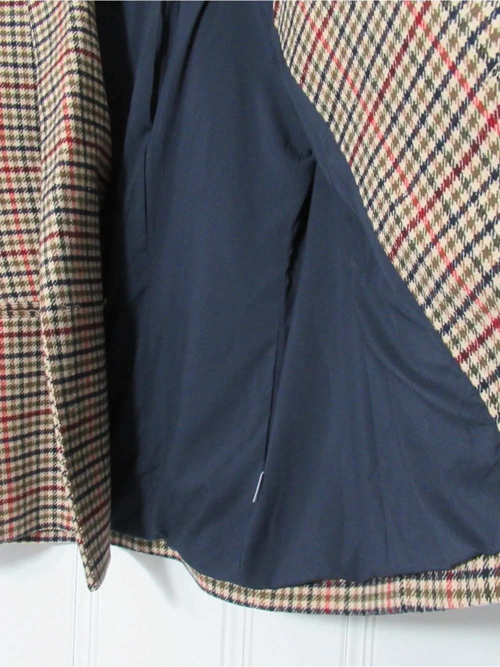 Tuckernuck Diana Wool Blend Blazer in Autumn Check Size Large